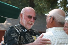 Jon Ashcraft greeting Gino Silva