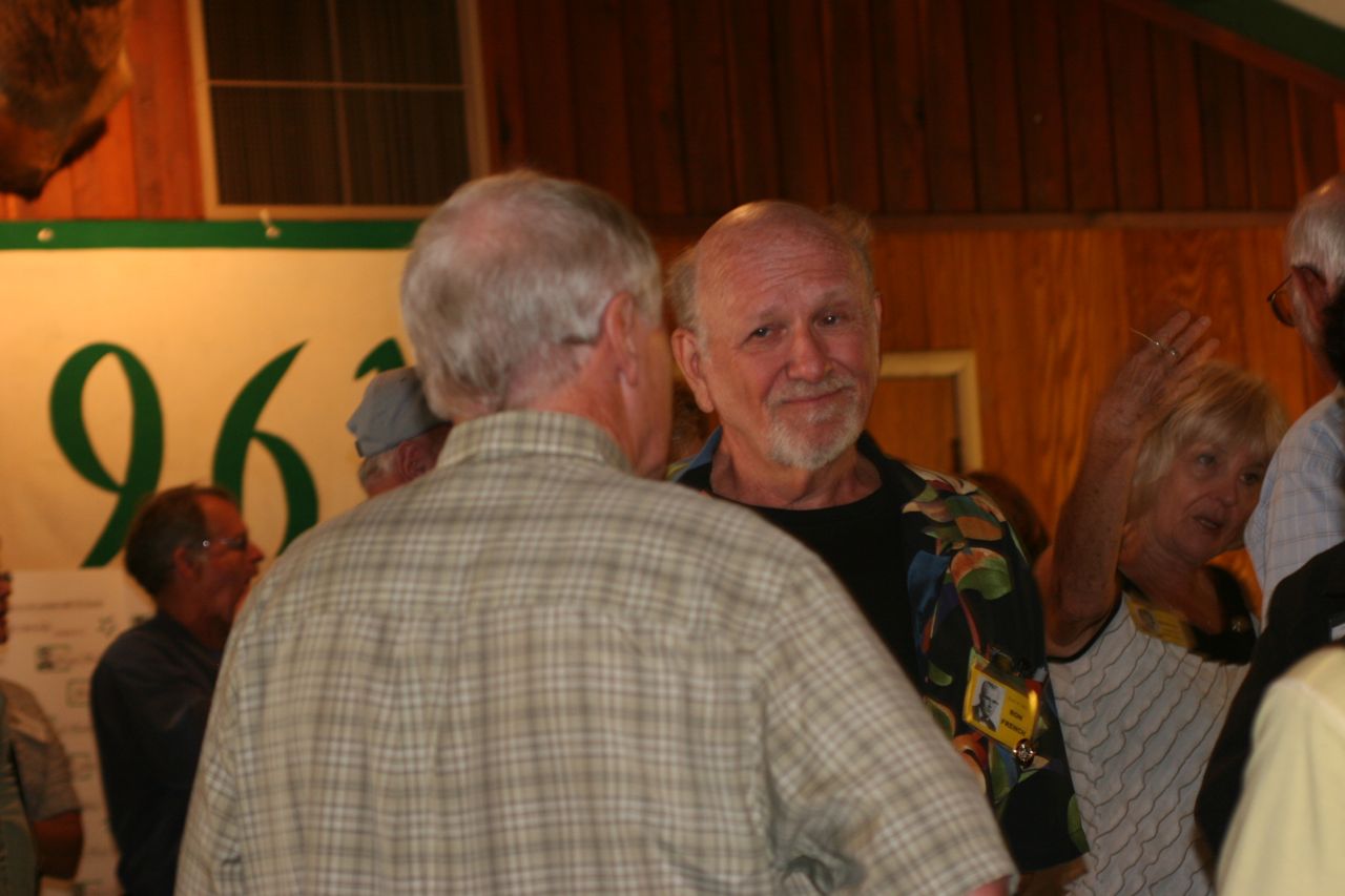 Ron French talking to Dennis Freeman